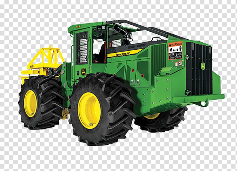 John Deere Feller buncher Agricultural machinery Harvester, tractor transparent background PNG clipart