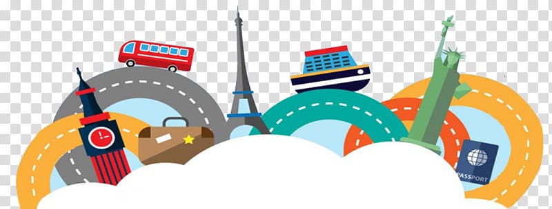 buildings, vehicles and roadways illustration, Travel Desktop , travel transparent background PNG clipart