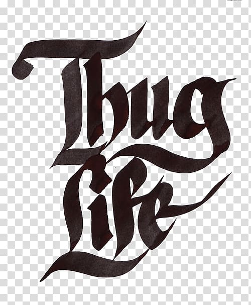 Thug Life logo, Thug Life , 2pac transparent background PNG clipart