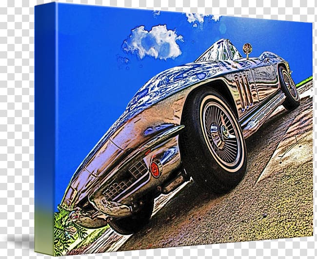 Vintage car 2019 Chevrolet Corvette Stingray Automotive design Model car, car transparent background PNG clipart