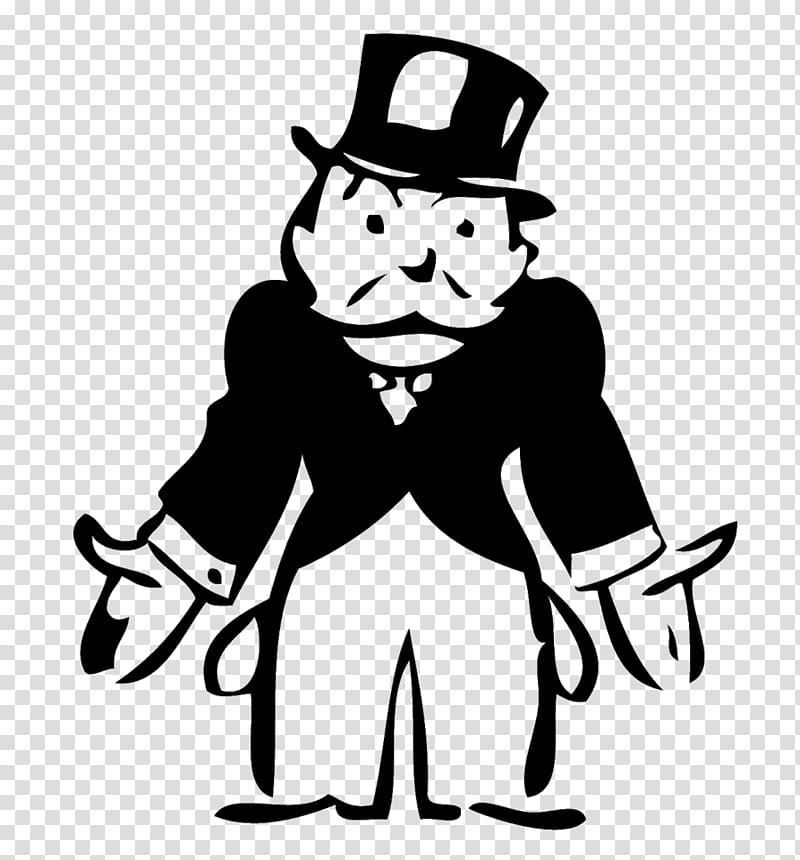 Rich Uncle Pennybags Monopoly Junior Board game Parker Brothers, capitalism transparent background PNG clipart
