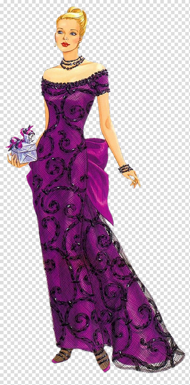 Paper doll Clothing Dress, woman transparent background PNG clipart