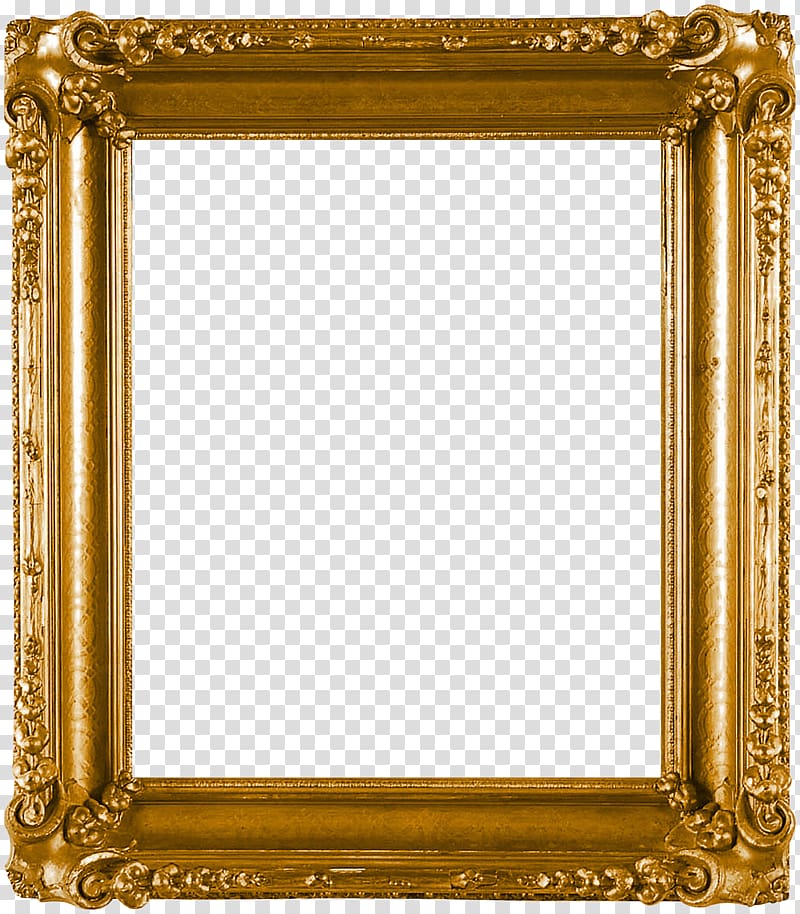 gold-color frame, Frames , golden frame transparent background PNG clipart