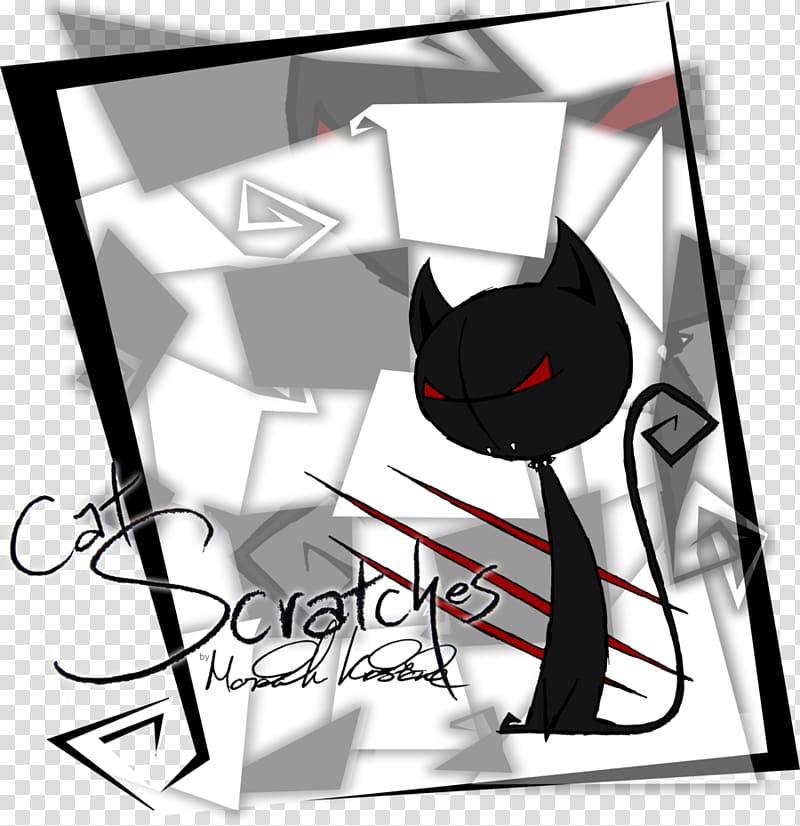 Cat Drawing Art, scratches transparent background PNG clipart