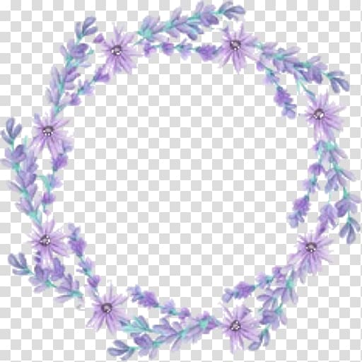 Wreath Flower Petal Lavender Crown, flower transparent background PNG clipart