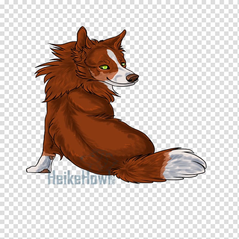 Red fox Fur Snout Vulpini Tail, red border collie transparent background PNG clipart