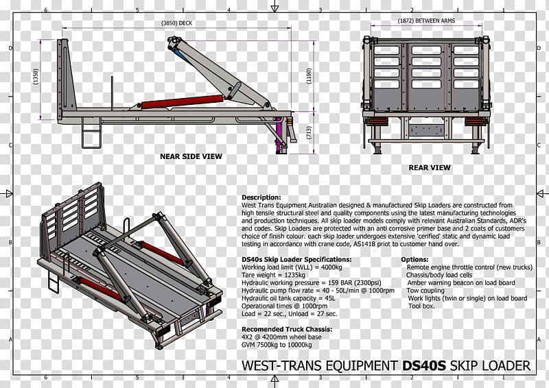 Machine Loader Manufacturing Structural steel Design, bi fold brochure transparent background PNG clipart