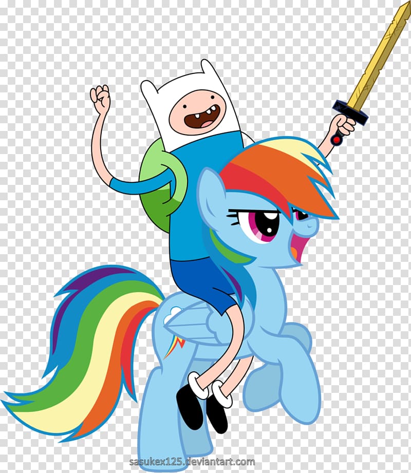 Finn the Human Rainbow Dash Rarity Sunset Shimmer Jake the Dog, adventure time transparent background PNG clipart
