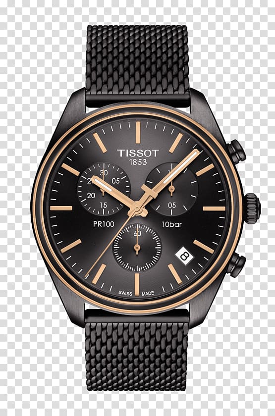 Tissot PR 100 Chronograph Watch Amazon.com, watch transparent background PNG clipart