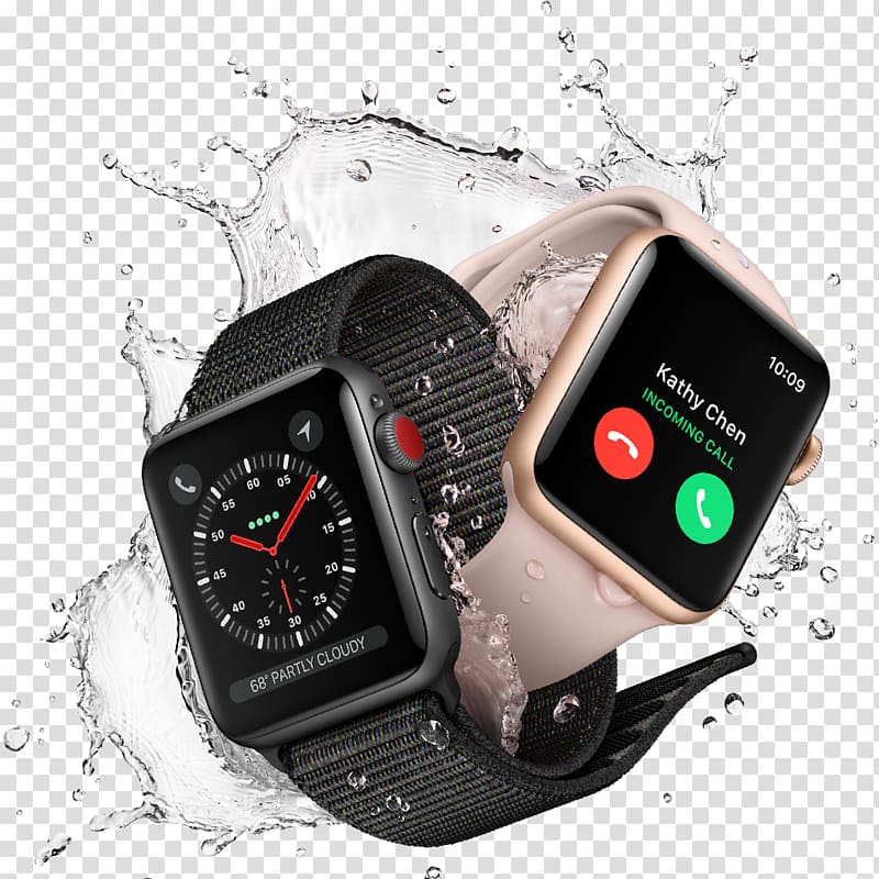 Apple Watch Series 3 Apple Watch Series 1 iPhone Smartwatch, smartwatch transparent background PNG clipart