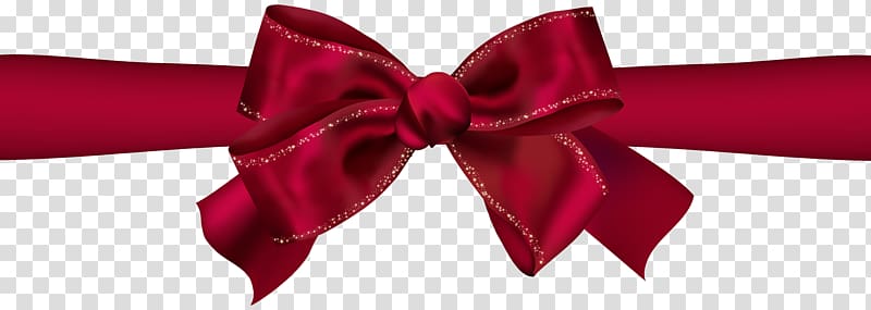 Beautiful Red Bow transparent background PNG clipart
