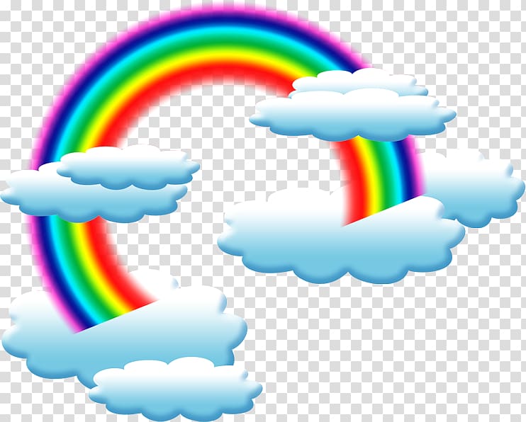 Cloud Rainbow Animaatio, Cloud transparent background PNG clipart