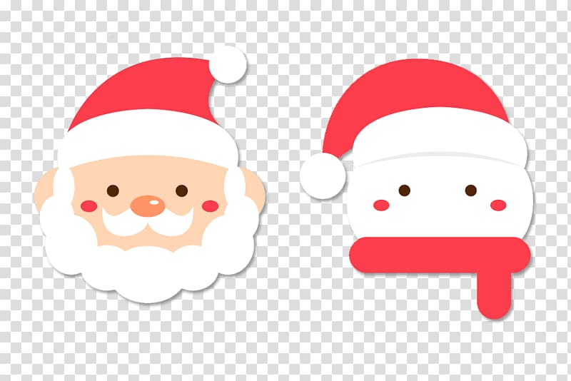 Santa Claus Snowman Christmas, Cute Santa Claus Snowman transparent background PNG clipart