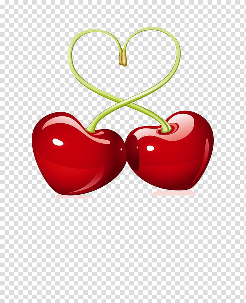 Cherry pie , Heart material transparent background PNG clipart