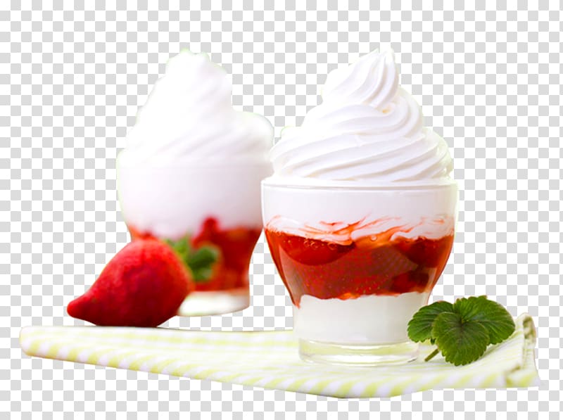 Ice cream Frozen yogurt Sundae Parfait, Food cartoon creative ice cream cartoon transparent background PNG clipart
