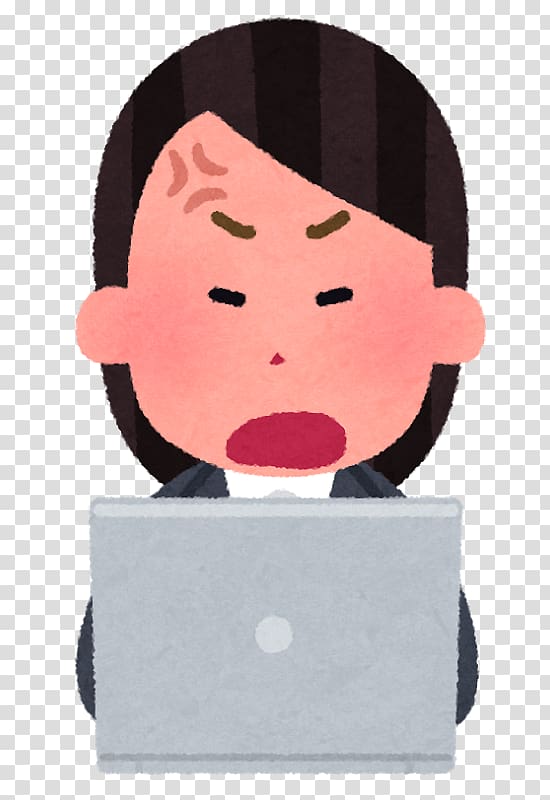Laptop Personal computer Portable Network Graphics Microsoft Tablet PC, Angry Businesswoman transparent background PNG clipart