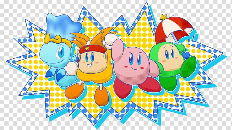 Kirby Star Allies Kirby 64: The Crystal Shards Kirby: Triple Deluxe Knuckle Joe Kirby and the Rainbow Curse, variety in art transparent background PNG clipart