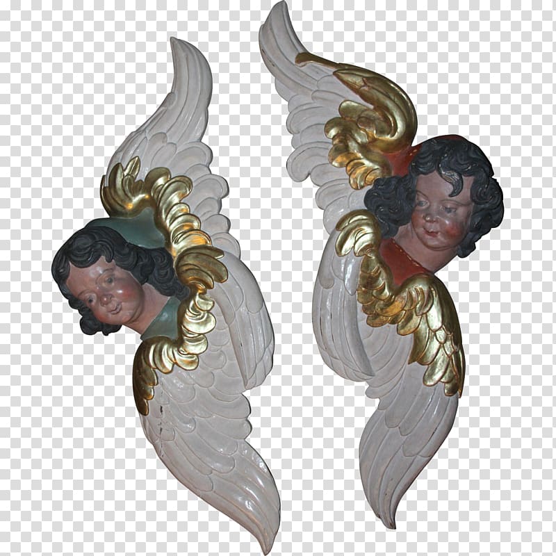 Cherub Baroque sculpture Putto Angel, angel statue transparent background PNG clipart