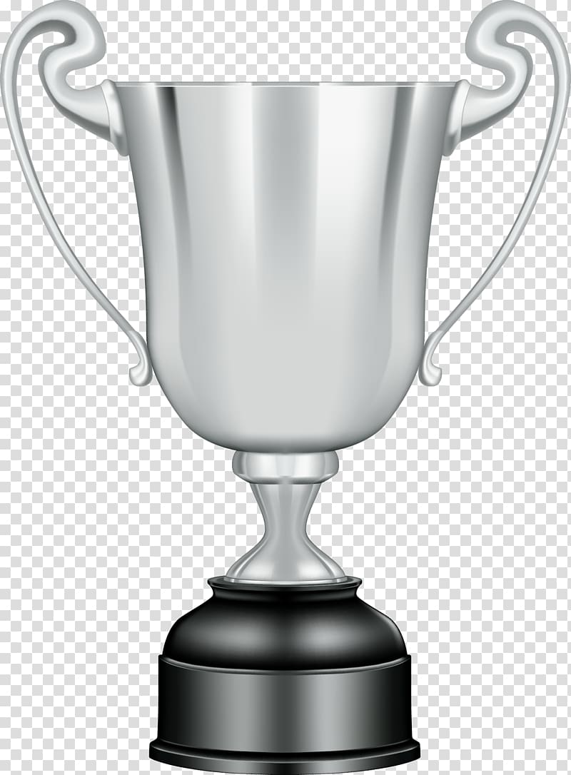 Trophy , hand painted silver trophy transparent background PNG clipart