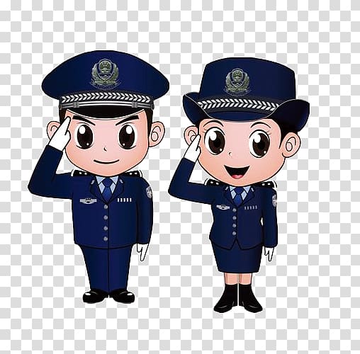 two policeman and policewoman , Heshan, Guangdong Chinese public security bureau Nanzhang County Police officer, Salute the police transparent background PNG clipart