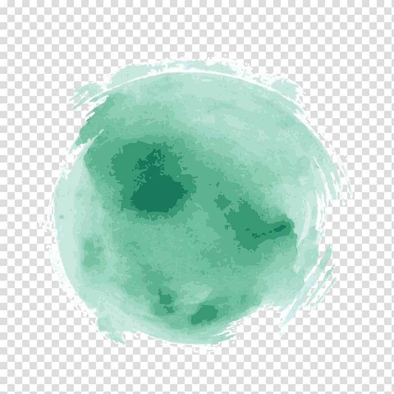 light green watercolor brush strokes transparent background PNG clipart