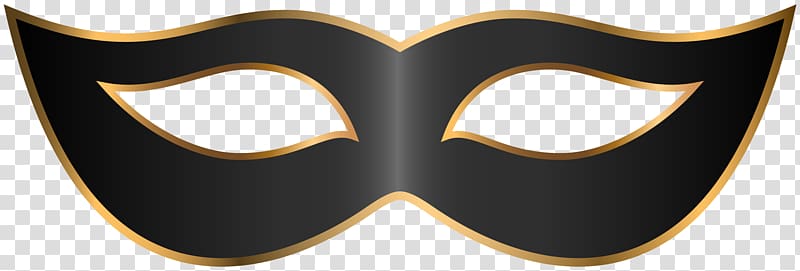 black and gold masquerade mask illustration, Logo Eyewear Font, Black Carnival Mask transparent background PNG clipart