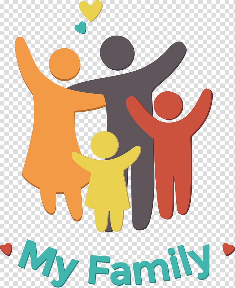 My Family illustration, Family Father Mother Icon, Flat happy family material transparent background PNG clipart