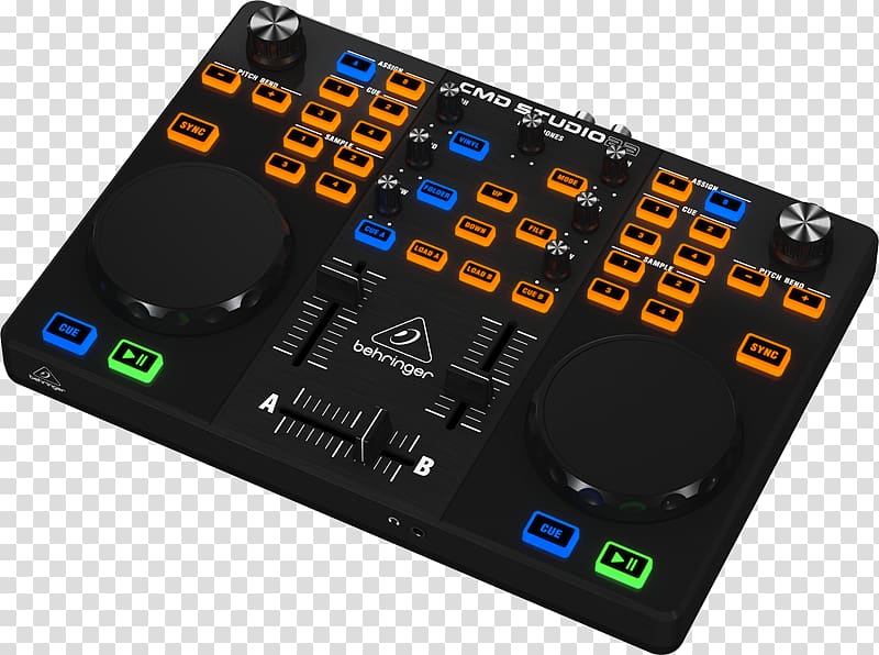 DJ controller BEHRINGER Behringer CMD STUDIO 2A Disc jockey MIDI Controllers Audio Mixers, musical instruments transparent background PNG clipart