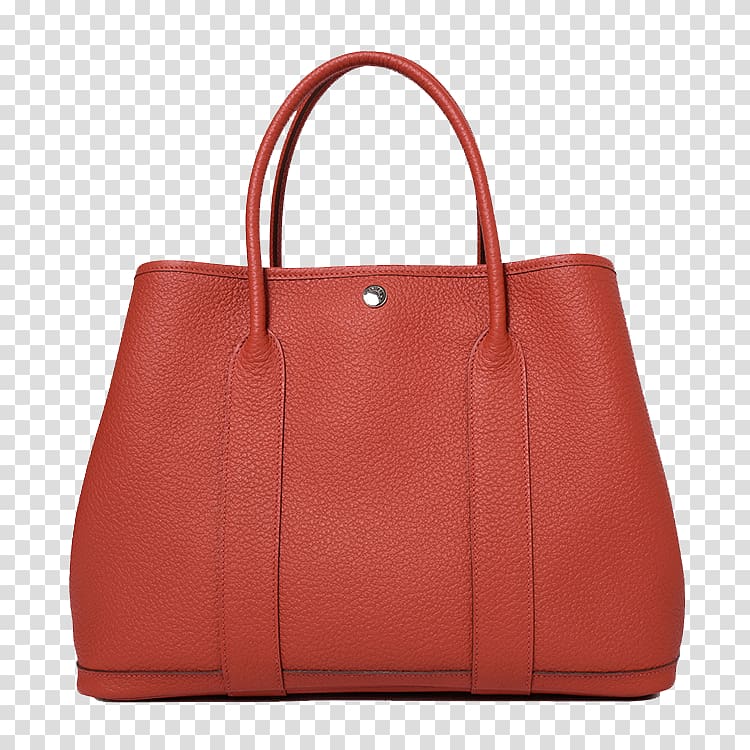 Handbag Tote bag DKNY Louis Vuitton, HERMES (Hermes) brick red leather handbag transparent background PNG clipart