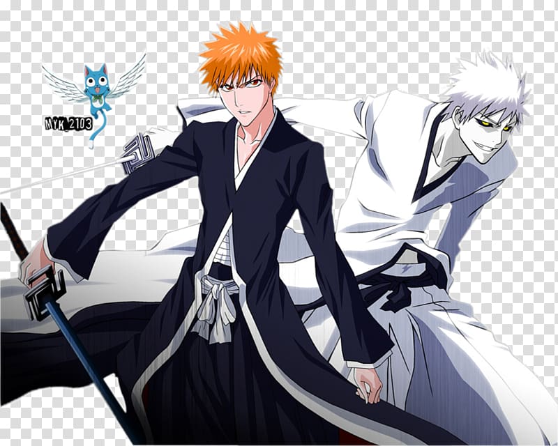 Ichigo Kurosaki Rukia Kuchiki Byakuya Kuchiki Orihime Inoue Kenpachi Zaraki, ichigo kurosaki transparent background PNG clipart