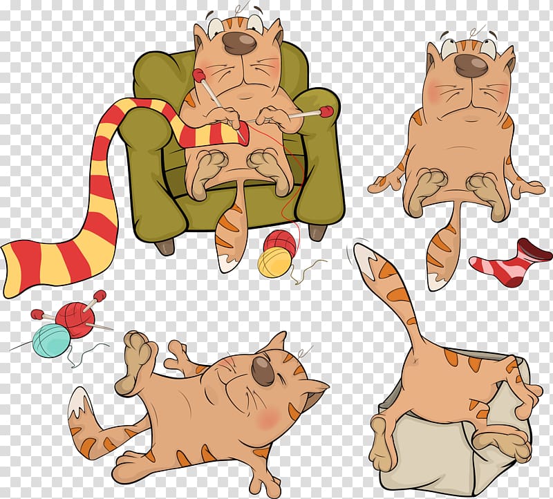 World Wide Knit in Public Day Knitting Cat knits , free cat material transparent background PNG clipart
