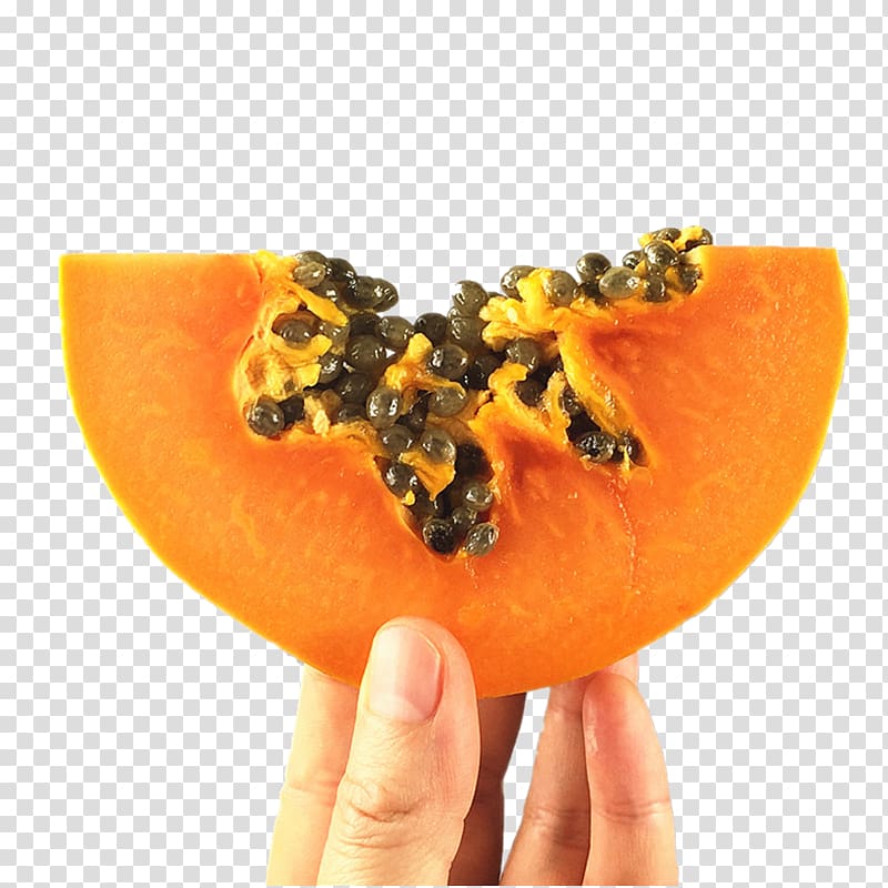 Papaya Fruit Food, Hand papaya transparent background PNG clipart