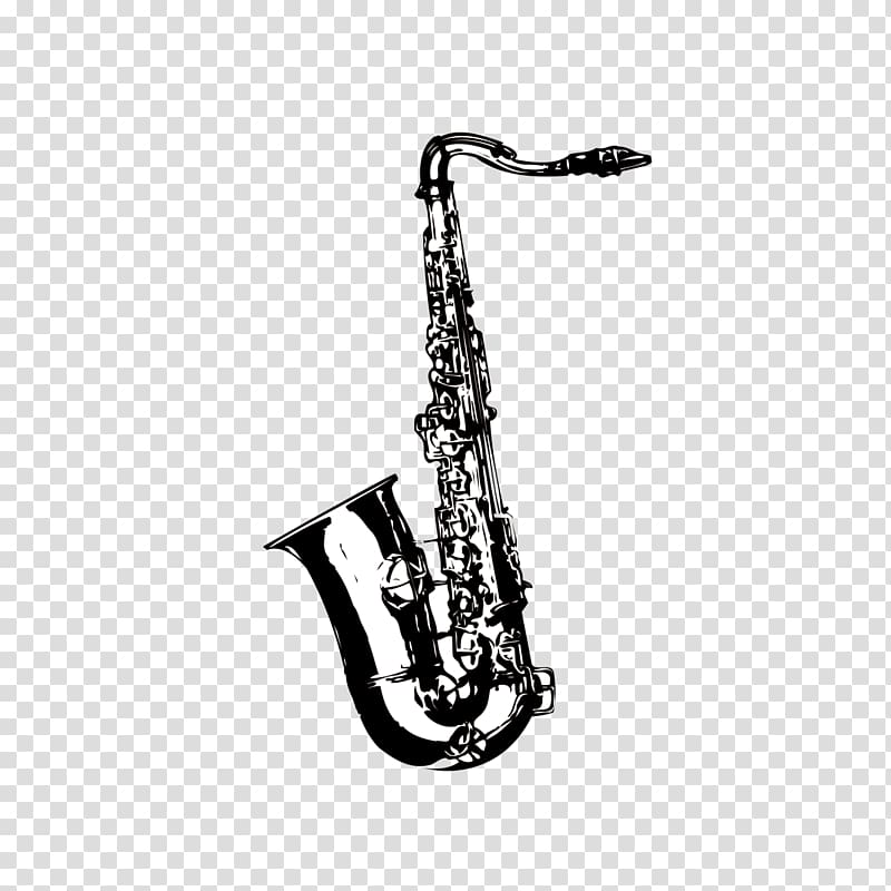 Musical instrument Tuba Brass instrument , Black and white saxophone musical instruments transparent background PNG clipart