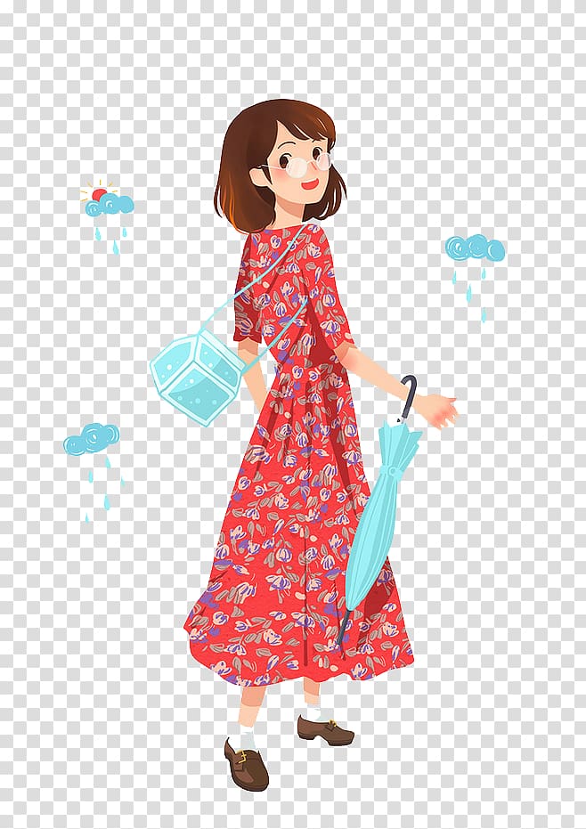 Wellboy Icon, Umbrella Girl transparent background PNG clipart