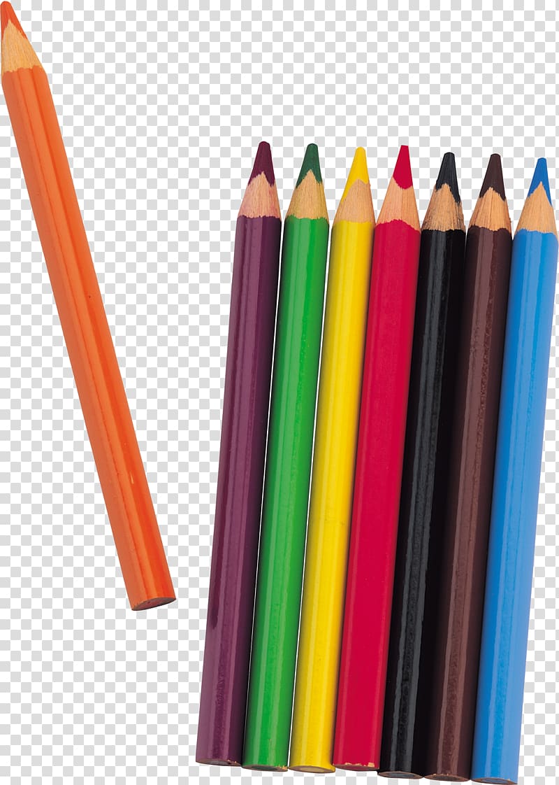Colored pencil Blackwing 602 Venus Pencils, Colorful pencils transparent background PNG clipart