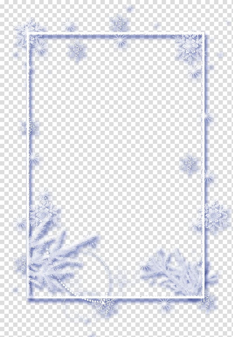 Frames , Snowflake transparent background PNG clipart