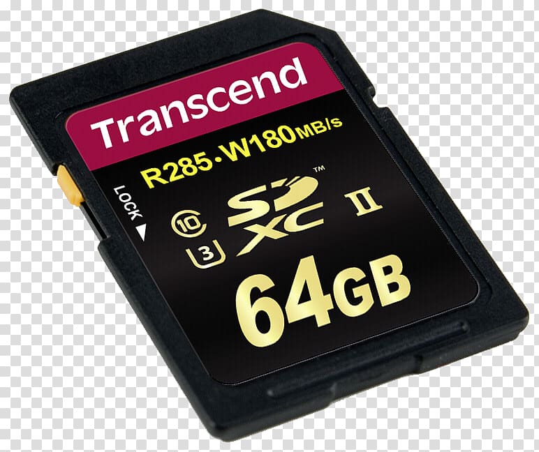 Secure Digital Flash Memory Cards SDHC Transcend Information, others transparent background PNG clipart
