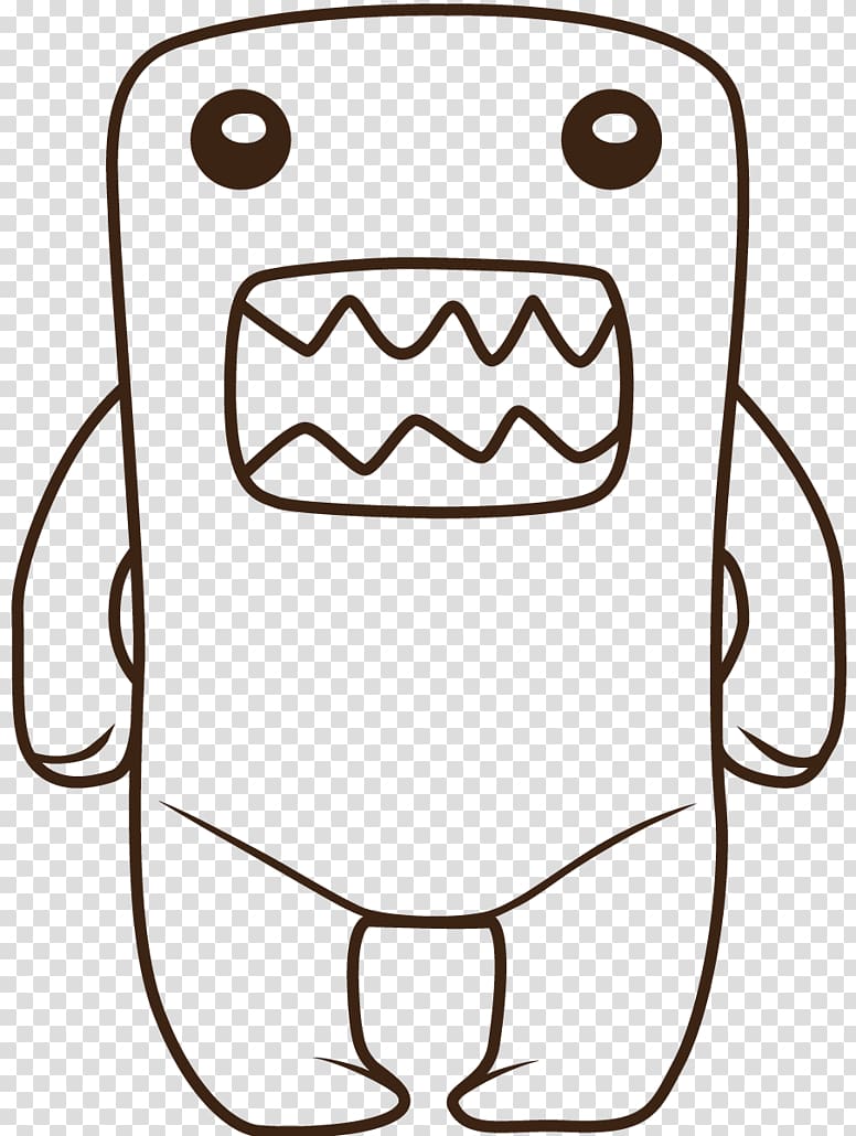 Domo Drawing Hello Kitty Coloring book, Domo Coloring Pages transparent background PNG clipart