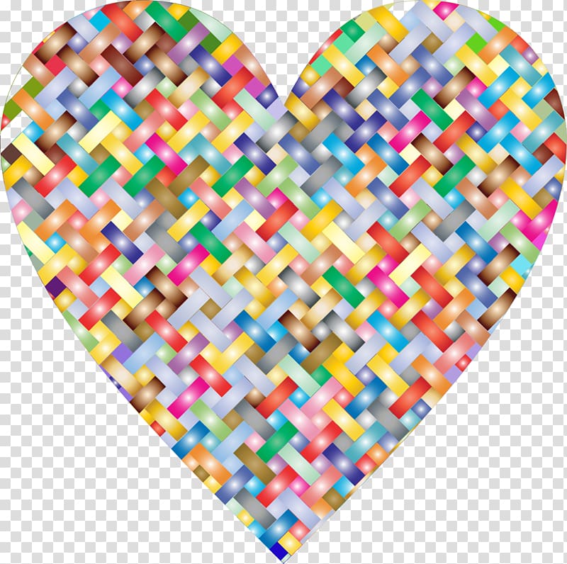 Heart , weaving transparent background PNG clipart