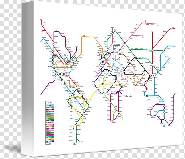 London Underground Rapid transit World Tokyo subway Transit map, world map transparent background PNG clipart