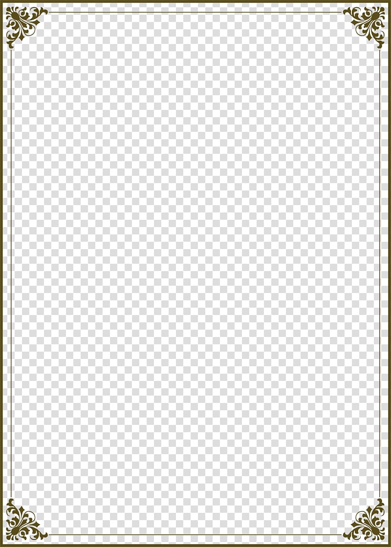 simple retro frame with a pattern transparent background PNG clipart