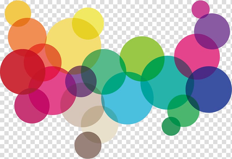 assorted-color illustration, Rainbow Color , Rainbow bubble material transparent background PNG clipart