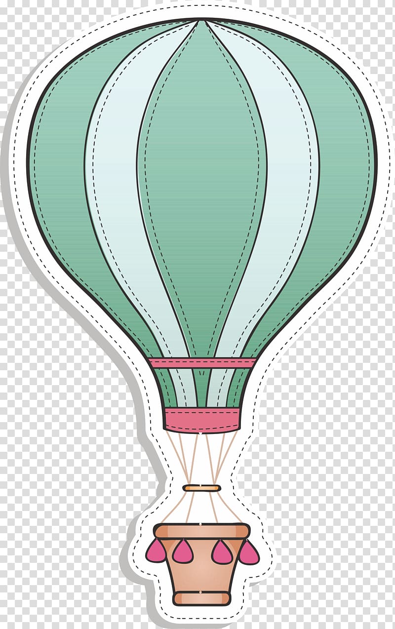 green hot air balloon illustration, Hot air ballooning, hot air balloon transparent background PNG clipart