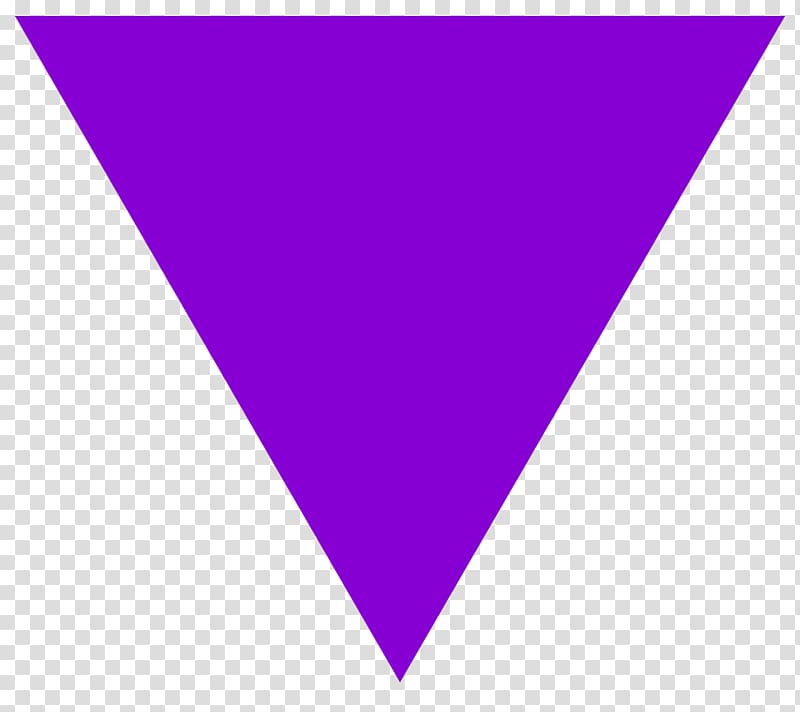 Nazi concentration camp badge Purple triangle Jehovah\'s Witnesses Pink triangle, TRIANGLE transparent background PNG clipart