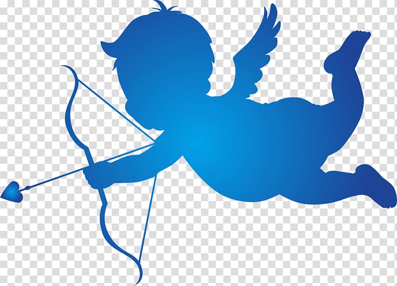 Cupid Silhouette , Cupid transparent background PNG clipart