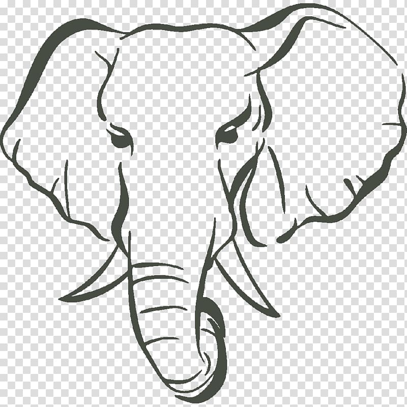 Asian elephant African bush elephant Elephants Drawing, Elephant drawing transparent background PNG clipart