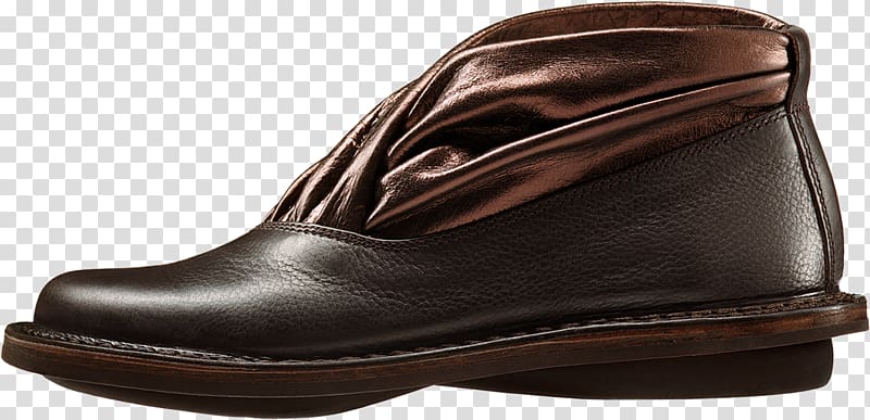 Slip-on shoe Leather Boot Brown, court transparent background PNG clipart