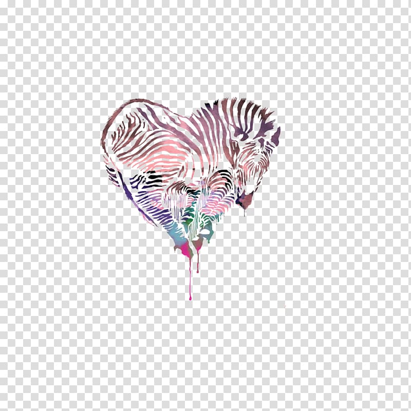 T-shirt Love Valentines Day Drawing Illustration, Zebra Love transparent background PNG clipart