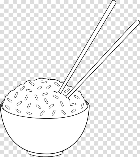Fried rice Rice and curry Line art , rice transparent background PNG clipart