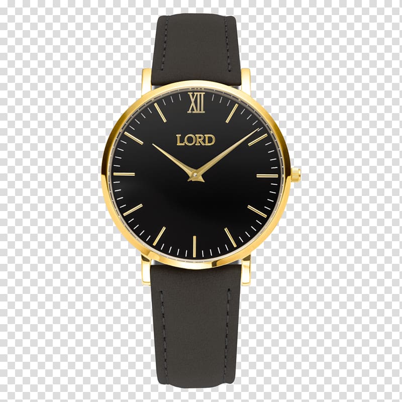 Watch strap Leather Watch strap Gold, watch transparent background PNG clipart